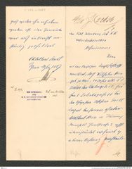 k.k. naturhistorisches Hofmuseum, Intendanzakten 1885-1896 (Hauer), Aktenzahl Z.393.a/1887, Seite 1